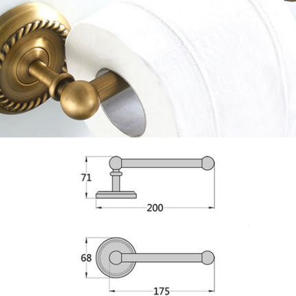 Toilet Roll Holder - Paper Holder - Toilet Roll Holder - Bathroom Accessories - 200 * 72 * 67 mm - Brass - Toilet Paper Holder - Wall-Mounted.