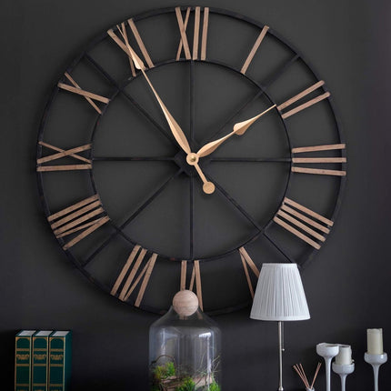 Quartz Clock Movement - Buy and Replace New Loose Clock Movement - High Torque - Long Hands Clock Movement - Gold and Black - Metal - Hour Hand Replacement Clock Movement - For Living Room Decoration, Art Decoration, Office, Bedroom.