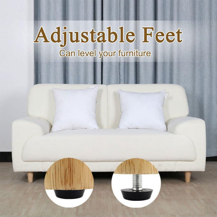 16 pieces Adjustable Furniture Feet - Leveling Pad Base Leg - Table Leg Chair - Adjustable Floor Protection - M6 x 10 x 20 mm - Leveling Leg - Furniture Coaster - Black / Silver - Plastic - Stainless Steel - Leveling Feet - Felt Pads - Floor Protectors -.