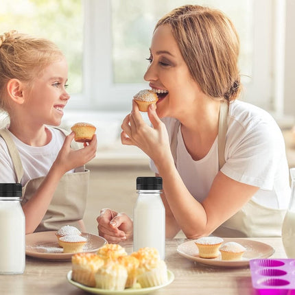 Juice Bottle - 10 Pieces - Transparent Drinking Bottles - PET - Reusable - Mini Juice Bottles - Plastic Milk Bottles - With Cap - Refillable - Suitable for milkshakes, drinks, juices and milk - 120 ml - 4.5*9.5cm - Transparent.