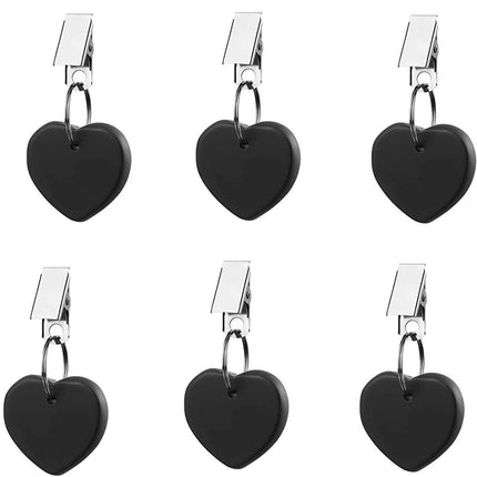 Table Weights - 6 pieces - Heavy Tablecloth Weights - Marble - Tablecloth Weights - Black.