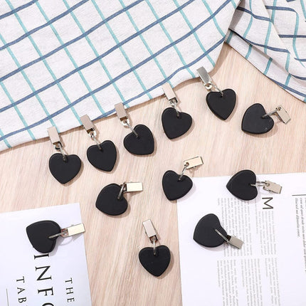 Table Weights - 6 pieces - Heavy Tablecloth Weights - Marble - Tablecloth Weights - Black.