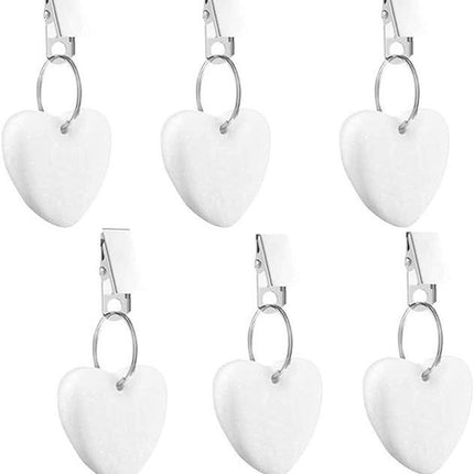 Table Weights - 6 pieces - Tablecloth Weights Heavy - Marble - Tablecloth Weights - White.