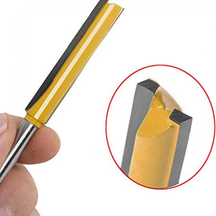 Groove cutter - Wood Groove Cutter Long Version - Shaft 8mm - 8*50mm - yellow - metal.