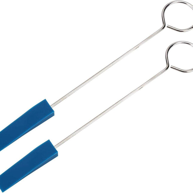 Professional Piano Tuning Kit - Set of 6 - 1x Piano Tuning Hammer, 2x Long Dampers, 2x Short Mutes with Handle, 1x Temperament Strip - Piano Tuner Tool - Professional Metal Rubber Tuning Mute Kit - Blue.