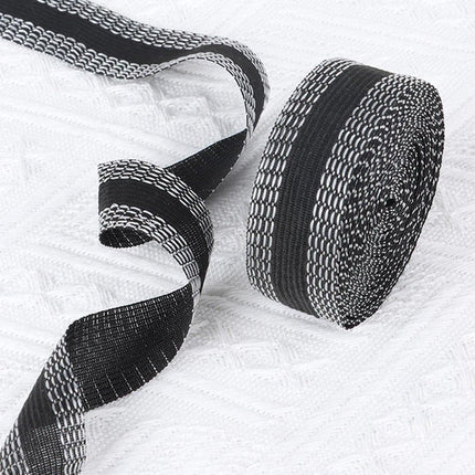 Iron-on tape - easily shorten trousers yourself - Black - hem tape - for shortening - Trouser shortening aid - Iron-on - 10 meters - 2.5 cm wide - Polyester.