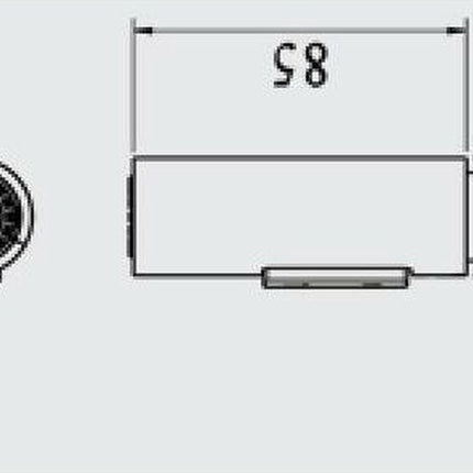 Faucet attachment - 2 functions - Faucet head - Washing dishes - Kitchen faucet - Water saving - Flexible faucet head - Extension rod - Faucet parts - Rotating faucet hose - Faucet nozzle - Sprayer - 1 piece.