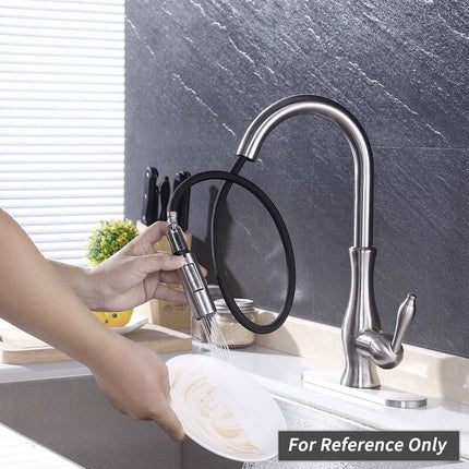 Faucet attachment - 2 functions - Faucet head - Washing dishes - Kitchen faucet - Water saving - Flexible faucet head - Extension rod - Faucet parts - Rotating faucet hose - Faucet nozzle - Sprayer - 1 piece.
