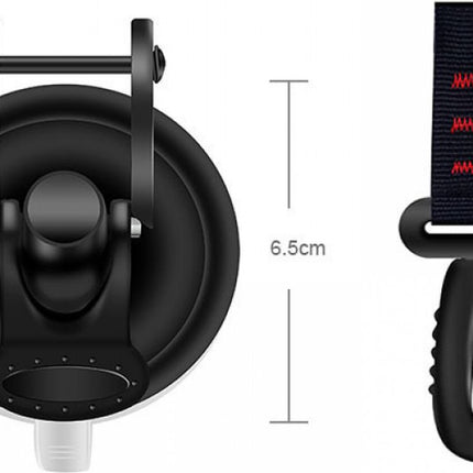 4 pieces - hooks - with suction cup - Powerful Suction Cup Anchor - ABS - Black - Multifunctional - large suction cup - without drilling - for camper, house tent, car awnings, canopies and car cover.