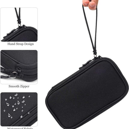 Bag Organizer - Electronics & Accessories Organizer Bag - Cable Organizer Bag - Storage Bag for Cables, Electronics and Accessories - Organizer - Black - 19.5*11*5.5cm - Polyester.