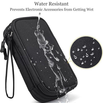 Bag Organizer - Electronics & Accessories Organizer Bag - Cable Organizer Bag - Storage Bag for Cables, Electronics and Accessories - Organizer - Black - 19.5*11*5.5cm - Polyester.