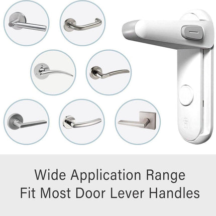 2 Pieces - Door lock - Door handle locks for childproof & pet-proof - Door handle locks for toddlers - Baby safety locks for toddlers.