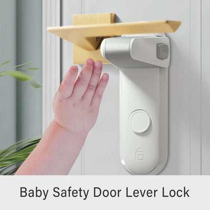 2 Pieces - Door lock - Door handle locks for childproof & pet-proof - Door handle locks for toddlers - Baby safety locks for toddlers.