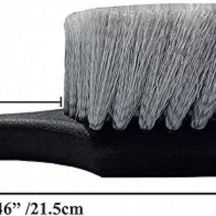 Tire brush - rim brush - Tire brush - Tire polish - Rim brush - Rim cleaner - Exterior Wheel Brush Tire Cleaner - black - Brush with short handle - PP - 215 × 55 × 55mm.