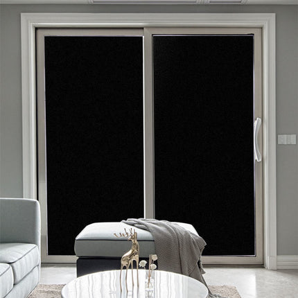 2 pieces Window Film - Blackout Window Film - Sun Protection - Anti-glare - Blackout Cloth - Black - Including Squeegee - Window Sticker - 45x100cm - Supplied with self-adhesive backing.