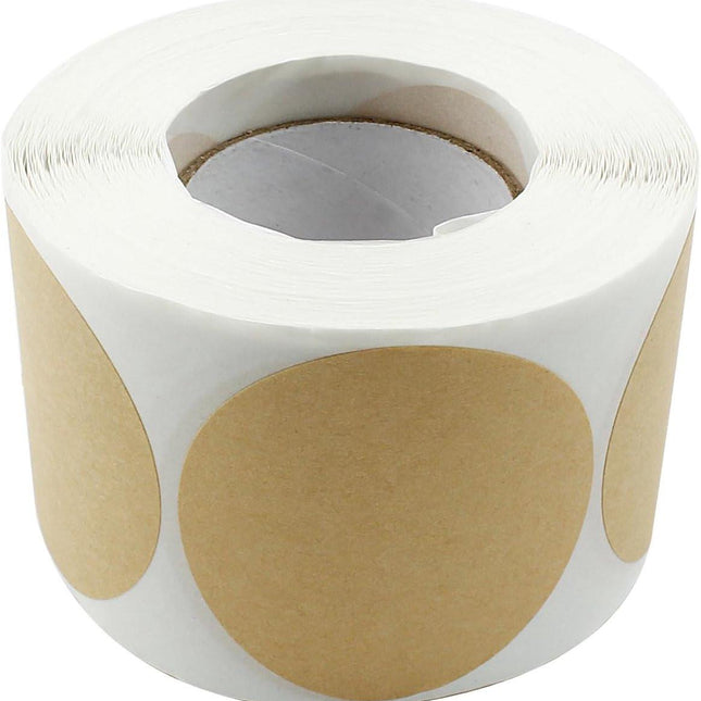 500 Pieces - Labels - Stickers - Round Stickers - Sealing Sticker - Sealing Seal - Food Labels - 5cm - Yellow - Self-Adhesive - Removable - Easy to Write on and Distinguish - For Containers, Boxes, Bags.