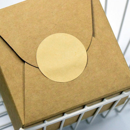 500 Pieces - Labels - Stickers - Round Stickers - Sealing Sticker - Sealing Seal - Food Labels - 5cm - Yellow - Self-Adhesive - Removable - Easy to Write on and Distinguish - For Containers, Boxes, Bags.