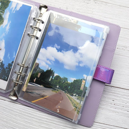 Folder - 18 Pieces - A5 Zip Bags - PVC - Waterproof - Folder Binders for 6-Ring Folders - Folder Binders - Zipper Bags for Documents - A5 Show Bag - Binder Bags - For Storage and Organization at Home, in the Office and at School - 21×15cm - Transparent.