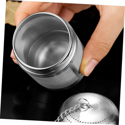 2 pcs - Stainless Steel Herb Ball Stainless Steel Tea Infuser Lazy Tea Infuser Bags for Boiling Tea Infusers for Loose Tea Screw Thread Tea Strainers Brine Basket Mesh Tea Household Soup.