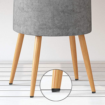 Felt Pads with Screw - Pack of 50 - Floor Protectors - Felt - Furniture Protectors - Anti-Scratch Furniture Coasters - Protective Felt - Round - Against Floor Scratches - Furniture Protection - Chair Leg Protectors - Under Furniture - 20 mm - Black.