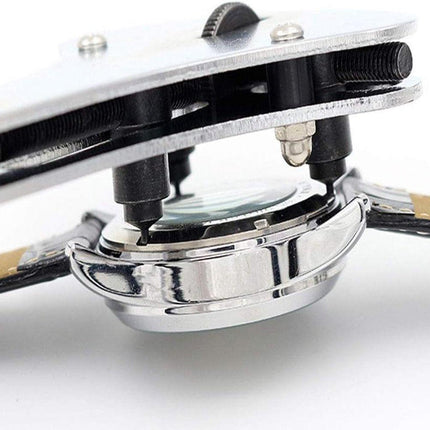 Watch Case Opener - Watch Opener - Metal - Watchmaker Tools - Watch Tools - Watch Repair - Watch Back Opener Key - With Opening Screws - For Diameters Smaller Than 55mm - 16*7cm - Silver.