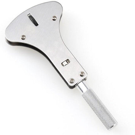 Watch Case Opener - Watch Opener - Metal - Watchmaker Tools - Watch Tools - Watch Repair - Watch Back Opener Key - With Opening Screws - For Diameters Smaller Than 55mm - 16*7cm - Silver.