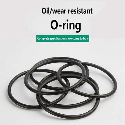 O-rings rubber rings - 225 pieces - 18 sizes - 6x2mm - with assortment box.