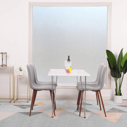 Window film - Easy installation - Glue-free adhesive film for windows and bathrooms - Static - 45cm*3m - white - PVC - Frosted.