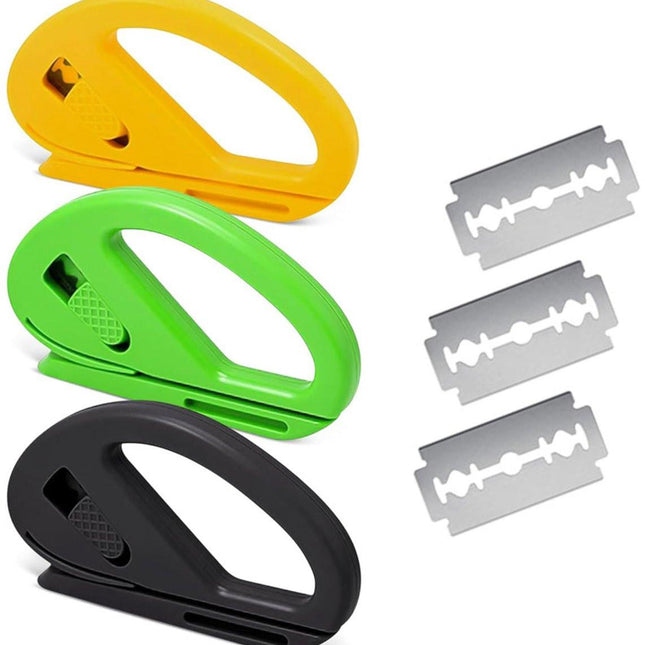3 Pieces Mini Gift Wrap Cutter - Art Knives - Paper Cutting - Gift Cutter - Gift Wrap Helper Roll Cutter.