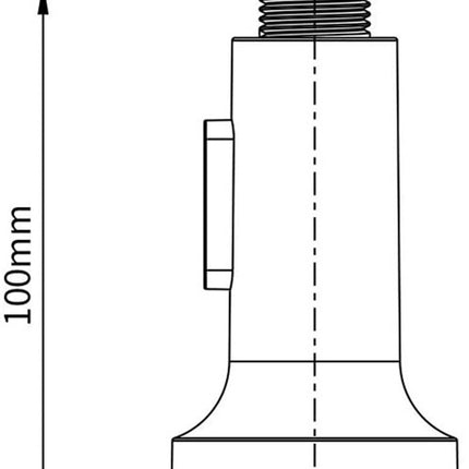 Extendable faucet head - Kitchen faucet head - Spray head - Faucet connector - Faucet attachment - Universal G1/2 - Faucet extension - 2-function - ABS chrome plated - silver - 100*52*52mm.