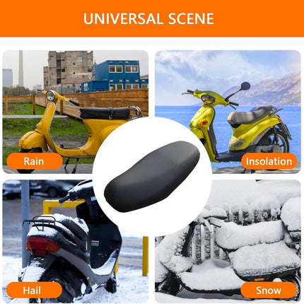 Seat cover for electric vehicles and motorcycles - Waterproof - Scratch-resistant - PU - 60*80 cm - Black.