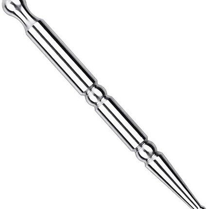 Pressure point pen - Trigger point acupressure pen - Stainless steel - Acupuncture rod - Meridian dredging rod - Manual - For back, shoulders, legs - 125*12mm - Silver.