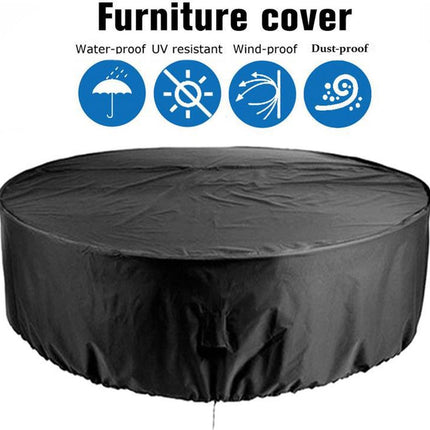 Garden furniture cover - Garden table cover - furniture covers - garden table cover - round garden furniture cover - waterproof garden furniture covers - 120 x 75 cm - Waterproof - Windproof - Dustproof - Anti-UV - round - 210D Oxford cloth - black - for.
