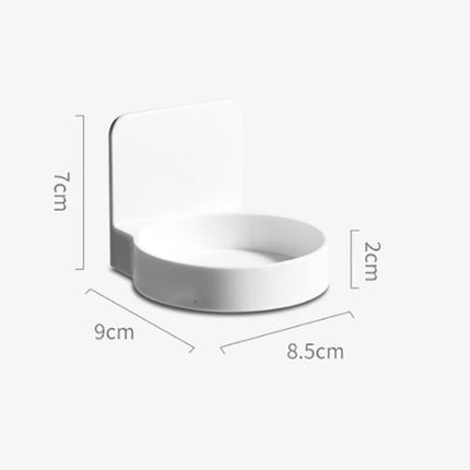 Cup holder - 2 pieces - Cup holder Bathroom - Wall mounted - Self-adhesive - Bathroom shelf - Bathroom rack - White - For placing soap dispensers, mouthwash cups, spice bottles, etc..
