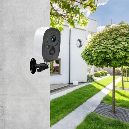 Metal Camera Bracket - 2 pieces - 360° adjustable - Wall mounting - For security cameras - Indoor and outdoor use - With installation accessories - Black.
