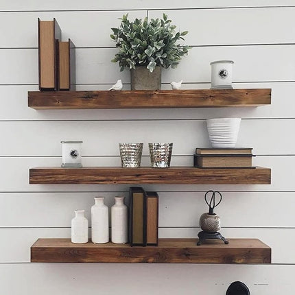 pieces - shelf brackets - 4 inch - shelf bracket - floating shelf support - brackets - floating shelf brackets - wall bracket - T-shape - invisible - for wall mounting hidden wooden shelf - black - iron.