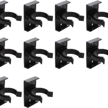 10 pieces - Skirting Clips - Kitchen Plinth Hooks - Kitchen Plinth Clips - for Kitchen Frames Fastening - black - plastic - for cabinet legs with a diameter of 2.6-2.8 cm - for sofa, table, bed, cabinet.