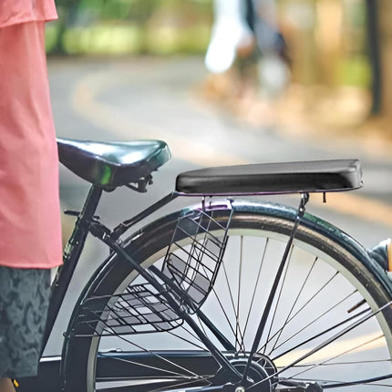 Bicycle Seat Rear Seat - Bicycle Seat Rear - Luggage Carrier Cushion - Rear Bicycle Seat - Bicycle Cushion Luggage Carrier - Universal - Black - Electric Bicycle/Bicycles/Electric Scooter - Soft.