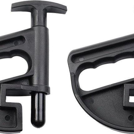 2 pieces - Tire heel clamp - Tire changer - tire pusher - Bead clamp - tire clamp - plastic - black - Universal - mounting aid - Rim Pry Wheel Changing Helper.