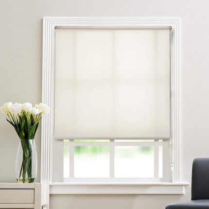 2 set - Roller blind system - roller blind fitting - bead chain - Curtain parts - window decoration accessories - roller blind chain - replacement repair kit for roller blinds - for Ø25 MM roller blind tube - with P-clips and screws - White.