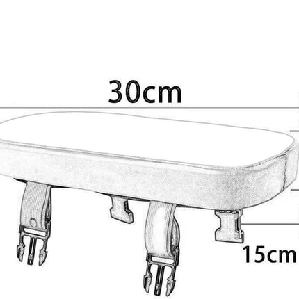 Rear Bicycle Seat - Bicycle Seat Rear Seat - With Footrests - Luggage Carrier Cushion - Rear Bicycle Seat - Universal - Black.