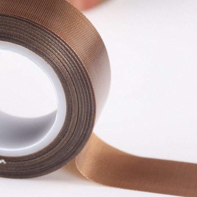 Heat Resistant Tape - Brown - Reliable Bond - Galvanized Silicone Insulating Tape - Teflon - 30mm*10m*0.18mm.