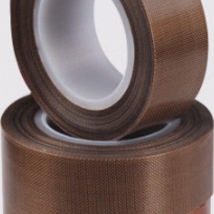 Heat Resistant Tape - Brown - Reliable Bond - Galvanized Silicone Insulating Tape - Teflon - 30mm*10m*0.18mm.
