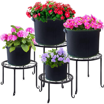 5 pieces - Plant growing bag - Grow bag - 10 Gallon - Grow pot - Plant bag - Sustainable - Reusable - Plant basket - Flowers - 40x30 CM - Black - non-woven fabric.