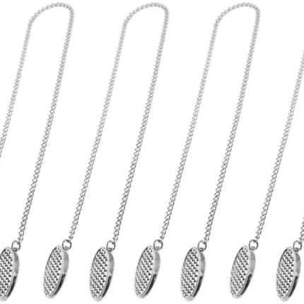 pieces - napkin chain - napkin clips - napkin clips with chain - napkin chain - napkin clips - bib holder adult - napkin clips with cord - 50cm - silver - Metal.
