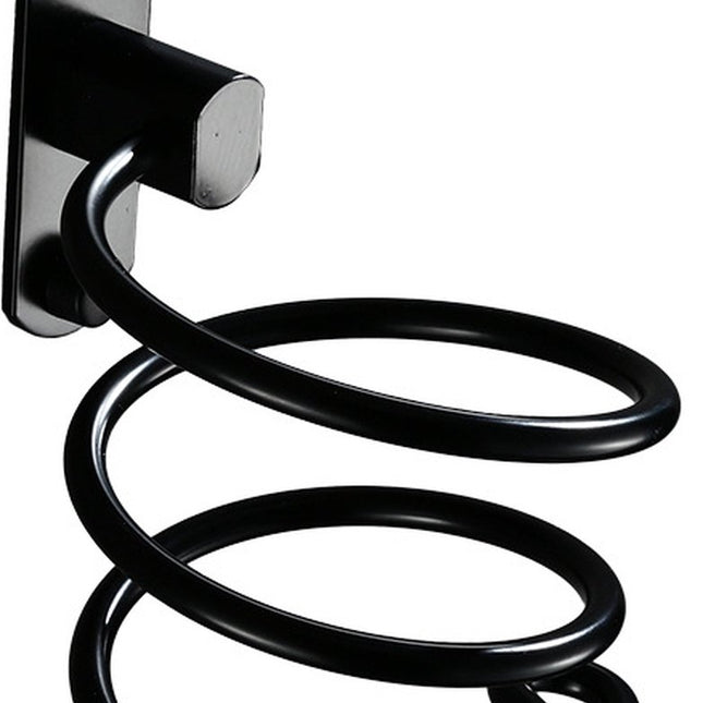 Hairdryer holder - Hairdryer holder - Hairdryer holder - Black - Aluminum - Wall mount - Universal - 120*95*95mm.