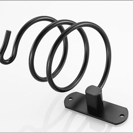 Hairdryer holder - Hairdryer holder - Hairdryer holder - Black - Aluminum - Wall mount - Universal - 120*95*95mm.