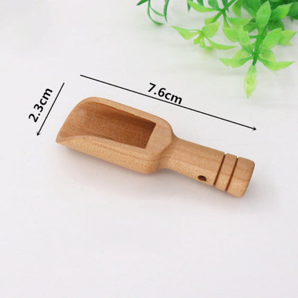 10 Pieces - Mini Wooden Spoons - Sustainable Kitchen Accessory - Wooden Scoops - Measuring Spoon - Spoons for Herbs and Tea - Spoons for Kitchen, Cooking, Herbs, Coffee, Tea, Sugar, Salt - 7.6*2.3cm - Wood.