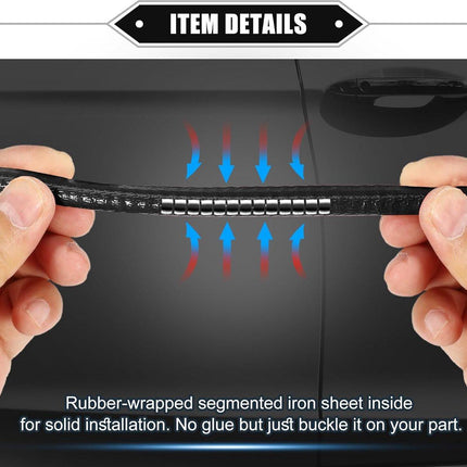 Car Bumper Door Strips Protectors - Bumper Strips for Car - Car Door Protectors - Bumper Strips - Protect your car door from scratches and bumps - black - 5M - rubber seal.