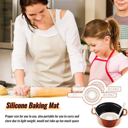 3 Pieces Oven Baking Mat - Bread Sling - Multifunctional - Silicone - Sling Baking Mat with Long Handle - Bread Baking Mat - Reusableh Oven Liner with Long Handles - Suitable for air fryer, oven and microwave - 52.5×21.5×0.07cm.